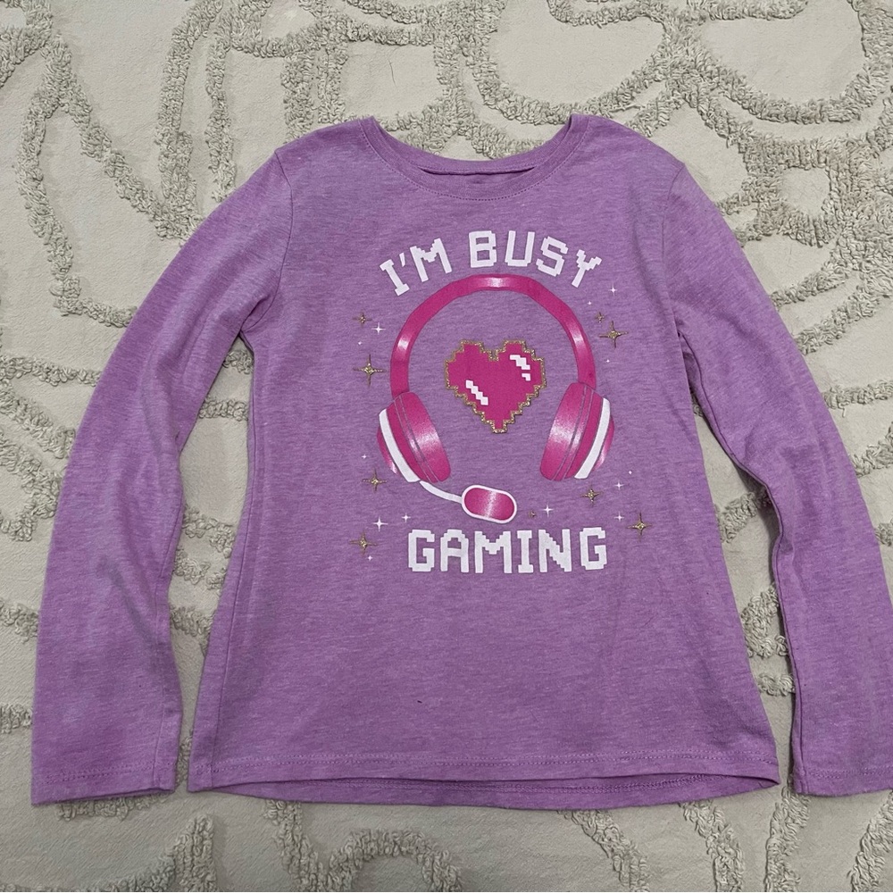 Children’s Place glittered long sleeve top